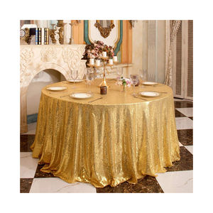 Mantel de boda de lujo reutilizable moderno, técnica tejida decorativa de lentejuelas para uso doméstico y al aire libre, venta al por mayor disponible - Product Image 3