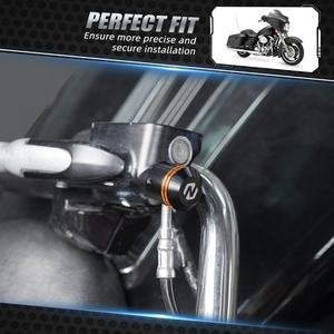 Nicecnc ปลอกสายคลัตช์เบรคสำหรับ Harley <span class=keywords><strong>Road</strong></span> <span class=keywords><strong>King</strong></span> FLHR พิเศษ flhrxs <span class=keywords><strong>2018</strong></span> 2019 2020 - Product Image 2