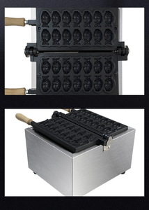 Machine à gaufres Taiyaki en forme de poisson à 12 tranches, antiadhésive, double plaque japonaise pour cornets de crème glacée Taiyaki - Product Image 4