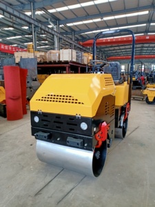 Steamroller-máquina de construcción de carreteras, equipo de conducción hidráulica, Rodillo mecánico vibratorio de 2 toneladas - Product Image 3