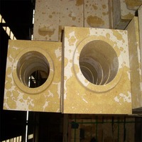 Brique réfractaire en silice haute température 1700°C, stabilité volumétrique, pour four à soufflerie, four à coke, bloc de régénération pour four à coke à dôme