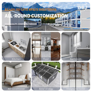 <span class=keywords><strong>Maison</strong></span> conteneur préfabriquée modulaire 20 pieds, extensible, à structure en acier, maisonnette portable, pliable, compacte, avec étagères et salle de bain - Product Image 5