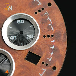 Esfera de Reloj OEM Miyota 9015 8215, Accesorios de Estilo Vintage, Logotipo Personalizado, Esfera de Reloj de Piloto Marrón Texturizada Impresa de 36 mm, Fabricante - Product Image 2
