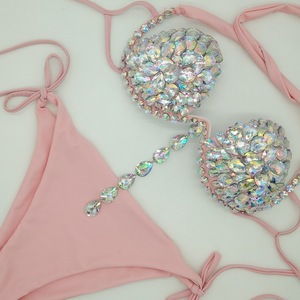 9 colores Stock Lencería sexy Night Club Wear Mujeres <span class=keywords><strong>String</strong></span> Bragas Super Micro <span class=keywords><strong>Glitter</strong></span> Bikini con cristal - Product Image 5