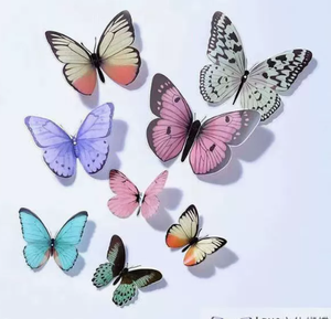 DAMAI Colorful 3D Foldable Butterfly Wall <b>Stickers</b> Perfect for <b>Wedding</b> Party Wall Arrangements Realistic Design Wholesale - Product Image 5