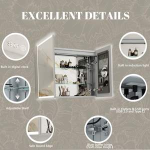 Vanité avec une large surface de comptoir, offre amplement d'espace pour organiser les essentiels de la salle de bain et la décoration - Product Image 3