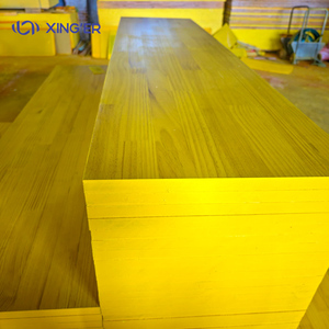 Panneaux de <span class=keywords><strong>contreplaqué</strong></span> de coffrage 21mm 27mm Panneau jaune à trois couches résistant à l'eau à usage extérieur - Product Image 1