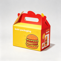 Emballage en papier alimentaire personnalisé, boîte à poulet frit, boîte à hamburger, boîtes à poulet à emporter