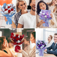 BH Creative Hadiah Hari Valentine Hari Ibu untuk Pacar, Kotak Buket Bunga Mawar Abadi, untuk Acara Mewah