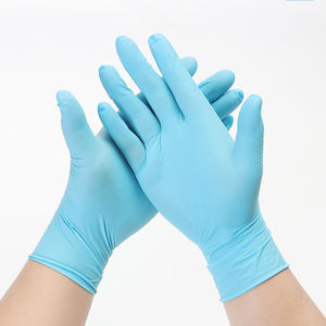 Gants en nitrile 3 mil, gants dentaires, gants d'examen en nitrile sans poudre, bleu, taille <span class=keywords><strong>M</strong></span> - Product Image 1