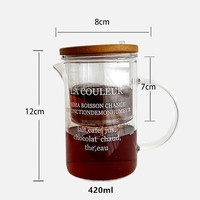 Tasse à thé en verre à filtre en un clic magique théière résistant à la chaleur absorbant les bulles aspiration magnétique ensembles de thé à café qui coule