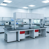 Mesa de Laboratorio de Acero Anticorrosión de Estilo Moderno para Uso en Hospitales y Escuelas, Banco de Trabajo de Laboratorio Montado en el Suelo