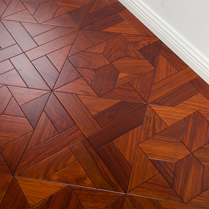 Parquet en bois de Padauk multicouche ignifuge, résistant aux taches, insonorisant, qualité AB, 15 mm, 16 mm, 18 mm, pour immeubles de bureaux - Product Image 1