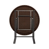 Ensemble de mobilier pour table et chaises de jardin d'extérieur Ensemble table et chaise de patio 2 places effet rotin pour balcon