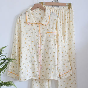 Pijamas de Mujer para Dormir, Cuello Redondo con Ribete de Encaje, Conjunto de Ropa de Dormir Elegante y Cómodo, <span class=keywords><strong>Pijama</strong></span> Acogedor al por Mayor - Product Image 3