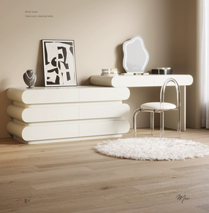 Legno e acciaio gamba di piccole dimensioni bianco <span class=keywords><strong>ragazze</strong></span> moderna toletta con specchio e sgabello sedia tavoli cosmetici - Product Image 4