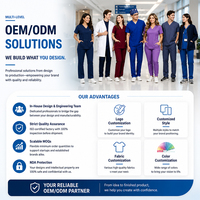 Ensemble de blouses médicales ANNO Plus Size en tissu extensible pour femmes, fabricant de blouses médicales OEM/ODM