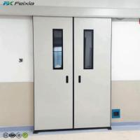 Porte coulissante industrielle en acier inoxydable, hermétique, à commande automatique par capteur, avec isolation thermique en mousse de polyuréthane
