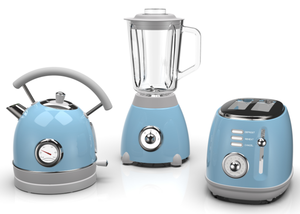 Ensemble de Machine à petit déjeuner 3 pièces, nouveau <span class=keywords><strong>Design</strong></span> rétro, Style européen, <span class=keywords><strong>bouilloire</strong></span> électrique <span class=keywords><strong>et</strong></span> mélangeur de <span class=keywords><strong>grille</strong></span>-<span class=keywords><strong>pain</strong></span> pour usage domestique - Product Image 3