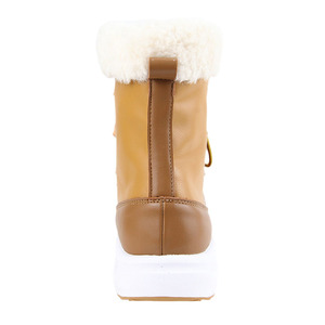 Stivali da Neve Invernali da <span class=keywords><strong>Donna</strong></span>, Stivaletti Impermeabili <span class=keywords><strong>con</strong></span> Pelliccia Sintetica, Comodi Stivali Corti da Esterno - Product Image 5
