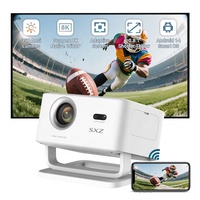 Proyector Inteligente 2026 con Enfoque Automático, Sistema Android 14, WiFi 5G, HD 1080P, LCD, Compatible con 4K, 350ANSI, Video de Tiro Corto