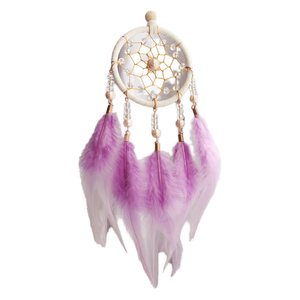 <span class=keywords><strong>Attrape</strong></span>-rêves 2026 : Anneaux métalliques pour voiture, mariage, décoration intérieure, ornement mural suspendu en plumes pour enfants - Product Image 1