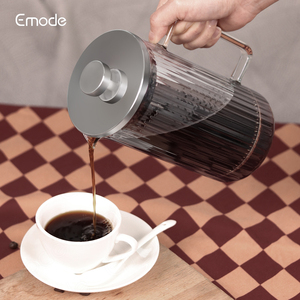 Cafetera Francesa Emode <span class=keywords><strong>de</strong></span> 600 ml con Rayas Verticales Exteriores y Tapa <span class=keywords><strong>de</strong></span> Acero Inoxidable - Product Image 3