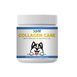 <span class=keywords><strong>Prix</strong></span> d'usine OEM/ODM – Complément multi-collagène à mâcher pour chiens, favorisant la santé des articulations, du cartilage et de la peau - Product Image 1