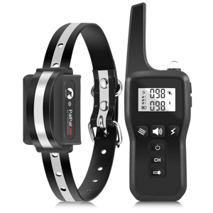 रिचार्जेबल ipx7 वाटरप्रूफ इलेक्ट्रिक कुत्ते प्रशिक्षण कॉलर रिमोट कंट्रोल डॉग कॉलर - Product Image 1