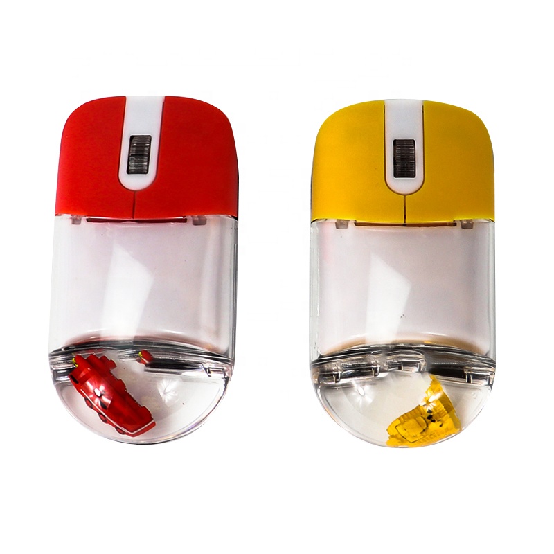 Hot Popular Custom Logo New Style Liquid Aqua Water Oil Floater Liquido Computer Wireless Mouse