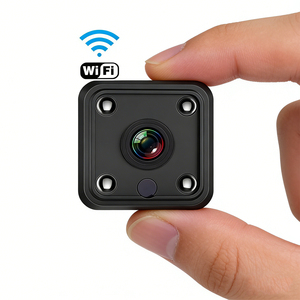Mini Telecamera WiFi HD, Piccola Telecamera Wireless Quadrata per Sicurezza Domestica, Visione Notturna a Infrarossi, Videocamera IP per Interni ed Esterni - Product Image 1