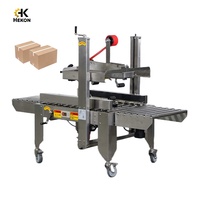 Machine de fermeture de boîtes en carton semi-automatique HEKON HK-5050G, mini scelleuse de cartons, machine de scellage de cartons semi-automatique