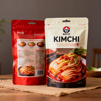 Sachets Doypack Grande Capacité pour Kimchi, refermables, en PE Mono, avec fermeture éclair, pour le stockage de chou fermenté en format familial