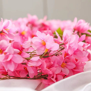Fei Shuo Guirlandes artificielles de forsythia en maille, pétales suspendus pour plafond, décorations de mariage, bouquet de jasmin d'hiver, fleur en soie - Product Image 4