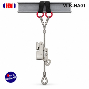 Kit de ligne de vie verticale portable - Antichute avec câble en acier inoxydable et polyester et sangle d'ancrage, conçu selon la norme Z259.2.5 - Product Image 4
