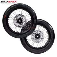 Kit de roues Supermoto Sur-Ron Ultra Bee 17 pouces, moyeu CNC Pro-Series, pour conversion de pneus slicks pour UltraBee Street Motard Racing
