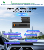 Appareil GPS 4G en temps réel d'usine OEM avec double caméra arrière filaire pour l'enregistrement vidéo et la lecture de vidéos en réseau