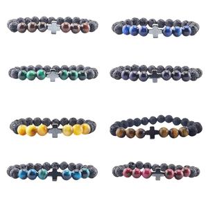 Gelang manik-manik batu permata alami gaya Mode desain baru perhiasan Fasper mewah gelang manik-manik energi - Product Image 4