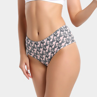 Sous-vêtements imprimés pour femmes : culottes confortables et élégantes à imprimé papillon, effet ventre plat et lifting des fesses, lingerie féminine