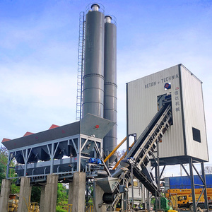 Máquina mezcladora de doble eje de 1 CBM de baja contaminación, planta mezcladora de hormigón prefabricado, 60m3/h, pequeña planta dosificadora de hormigón RMC, <span class=keywords><strong>precio</strong></span> HZS60 - Product Image 2