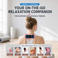 Masseur de cou à télécommande, portable, intelligent, rechargeable, patch de massage pour les épaules, relaxation musculaire et soulagement de la fatigue