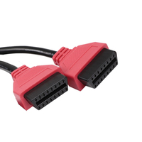 Cable Divisor en Y OBD2 OBD-II de 16 Pines Macho a Hembra en Ángulo Recto para Escáner de Diagnóstico y Lector de Códigos de Falla