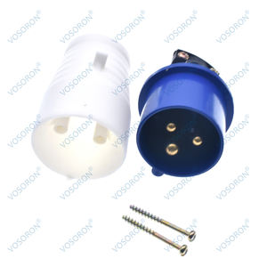 Enchufe Industrial de 16 Amperios y 3 Pines, 220-250V, Resistente a la Intemperie IP44, 2P+E, Trifásico, 16A, Apto para Autocaravanas, Caravanas, Casas Rodantes - Product Image 5