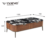 Table basse en bois écologique de style moderne Yinxing C894, avec rangement, assemblage facile, non pliable, meubles de salon