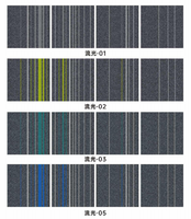 Dalles de moquette commerciales modernes Liuguang en polypropylène 50x50 pour bureaux – Vente chaude