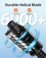 Taille-crayon électrique automatique de bureau en gros avec lame spirale pour crayons de couleur de 6 à 8 mm, idéal pour l'école et le bureau