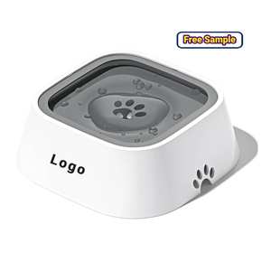 Mangkuk Hewan Peliharaan Elspet Logo Kustom Anti Tumpah Mangkuk Air Anjing 70oz Plastik Minum Air Anti Bocor Mangkuk Personal untuk Anjing - Product Image 1