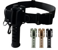NEWMAJOR Porte-canne à pêche réglable, support de ceinture, pliable, 3 couleurs, pour la pêche à la carpe