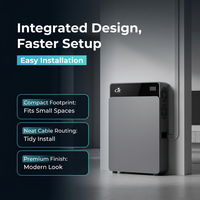 Sistema de Almacenamiento de Energía Solar Híbrido Todo en Uno de 4kW 8kWh con Batería LiFePO4 para Respaldo Residencial, Sistema UPS, Montaje en Pared