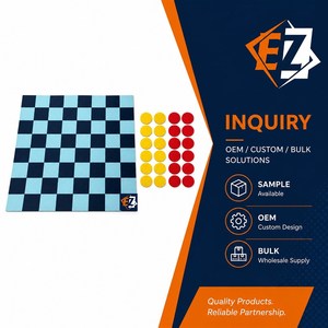 Set di Scacchi in Feltro con 24 Dischi per Gioco da Tavolo Familiare Personalizzato OEM all'Ingrosso - Product Image 6